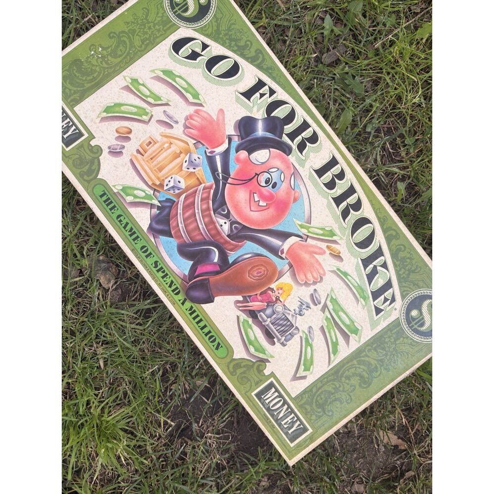 Vintage Go For Broke Board Game by Selchow & Righter Complete 1976